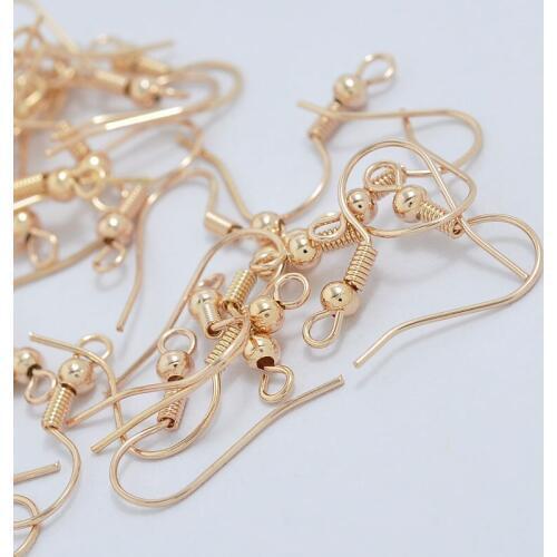 10Pcs Copper Wiring Ear Clasps Earring Hooks For DIY Findings Eearring Pendant