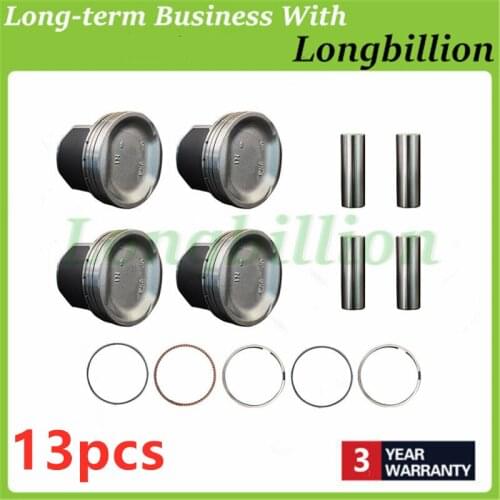 13X 13010-PWC-J00 13011-REA-Z01 13010-PWC Engine Piston Head and Piston Rings For 03-08 City FIT 1.5L