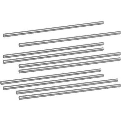 2.1 2.2 2.3 2.4 2.5*200mm Length HSS Round Shaft Rod Bar Lathe Tools Gray 10pcs