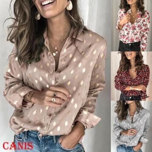 2020 Fashion Womens Long Sleeve Tunic Pullover Casual T Shirts Plus Size V Neck Tops Blouse