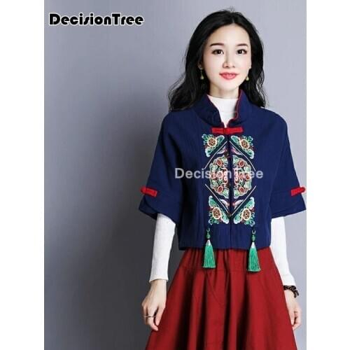 2021 traditional chinese style kimono cardigan hanfu blouse women qipao shirts chinese style hanfu blouse streetwear