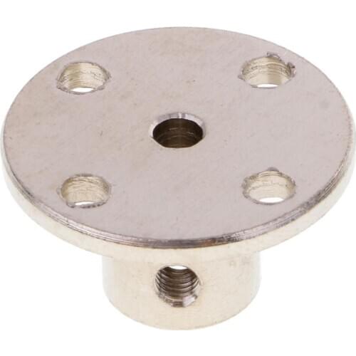 4 Set of Rigid Flange Coupling Motor Guide Shaft Coupler Motor Connector 6mm with Wrench and Screw