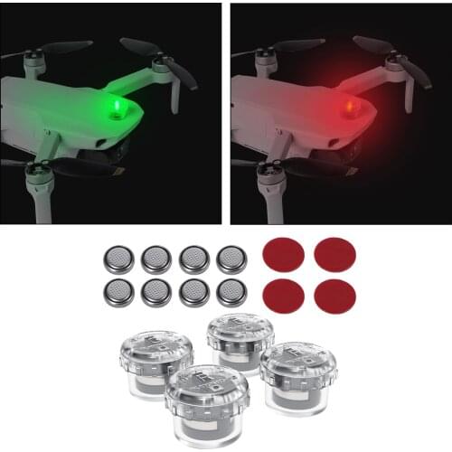 4x LED Lights Night Flying Kit Signal Lights,Strobe Light Drone Night s