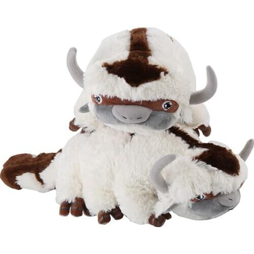 53cm White Big Size Avatar Airbender Appa Plush Toys Anime Kawaii Plush Appa Avatar Stuffed Dolls Kids Toys Birthday Gift
