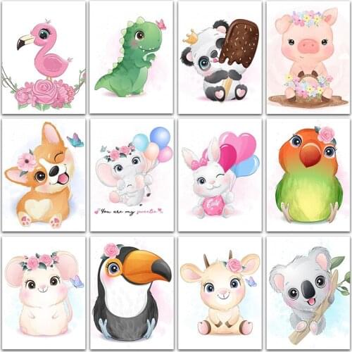 5D DIY Diamond Painting animal Elephant Koala Flamingo panda Full Square&Round Diamond mosaic embroidery Cross stitch home decor