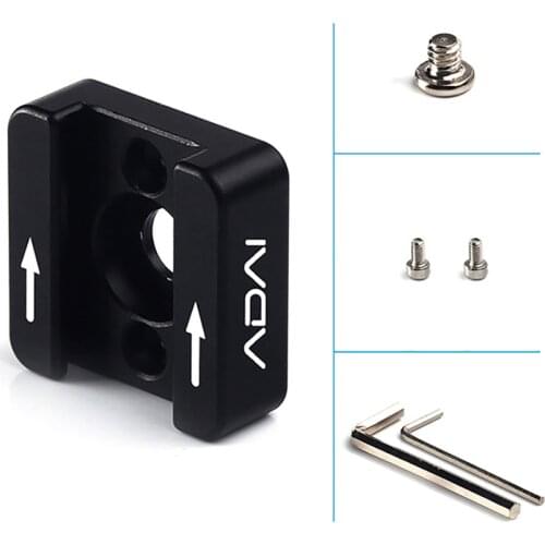 Aluminium Hot Shoe Adapter 1/4 Screw for DSLR Dslr Camera Cage Rig Microphone Blackmagic Cinema Photo Studio Kit Camera Tripod