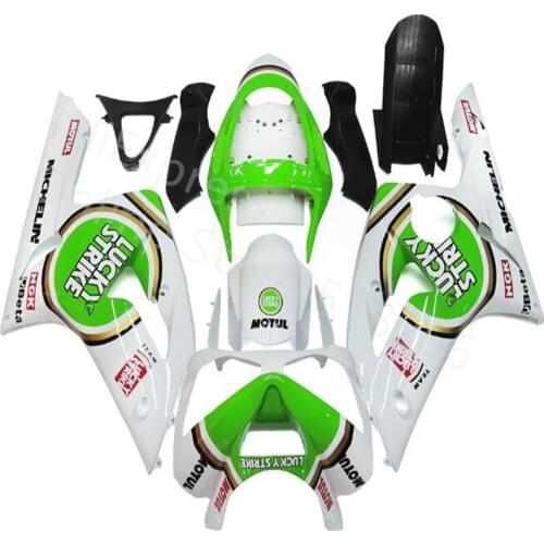 White green black lucky Motorcycle Fairing Fit 2003 2004 ZX6R for kawasaki Ninja ZX6R 03-04 Injection Bodywork ABS Fairin