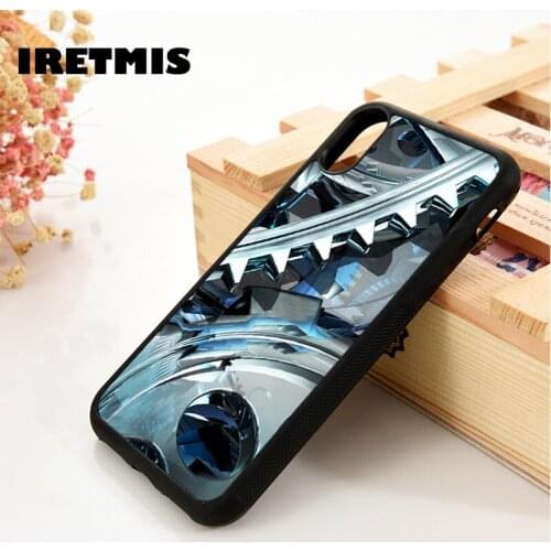 Iretmis 5 5S SE 6 6S Soft TPU Silicone phone case cover for iPhone 7 8 plus X Xs 11 Pro Max XR Gear Art Mechanism