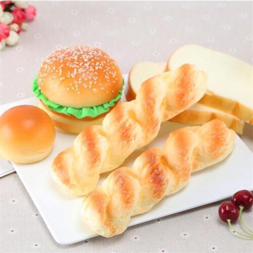 Artificial bread fake food squishy cake Simulation Model Soft Bread Fake Cake Bakery Photography props Decor 1 PCS PU Soft Bread