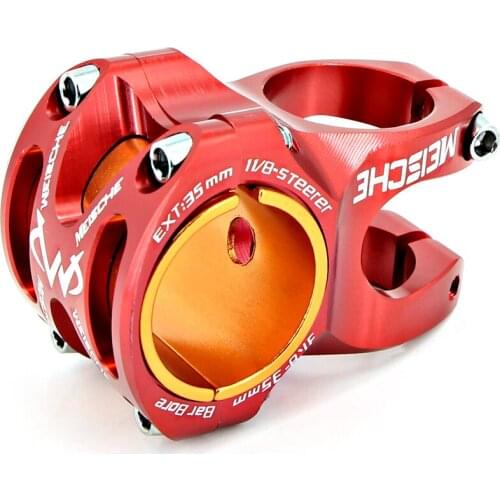 MEISCHE MTB Bike Stem 0 Degree DH AM Enduro Stem 35/50mm Short Stems Mountain CNC Bicycle Stem 28.6mm For 35mm/31.8mm Handlebar