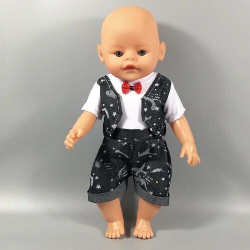 Born Baby Doll Clothes Fit 18 inch 40-43cm Pink and Blue Color Unicorn Doll Clothes Accessories For Baby Festival Birthday Gift