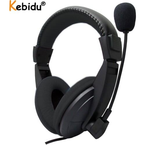 3.5mm Wired Gaming Stereo Headphones Game Headset Earphone with Mic for PC Computer Skype MSN PS4 Play Station 4