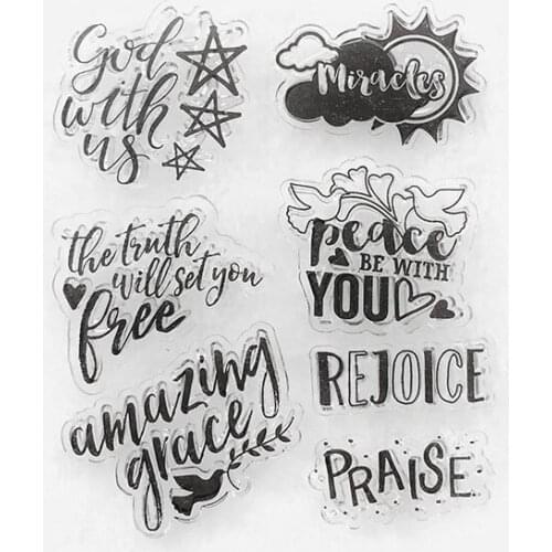 Transparent Clear Stamp for Scrapbooking Handwritten Phase SS Creativity Paper Craft Dies 2021 New Arrivals Cardmaking Kits