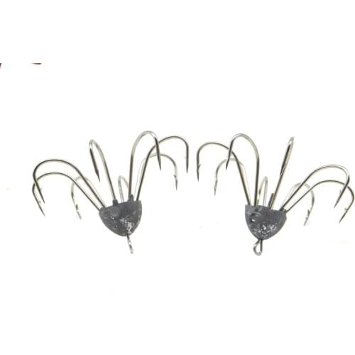 Fishing Hook Fixture Octagonal Fishing Hook High Carbon Steel Squid Octopus Anchor Hook Fishing Gear Tool Accessories