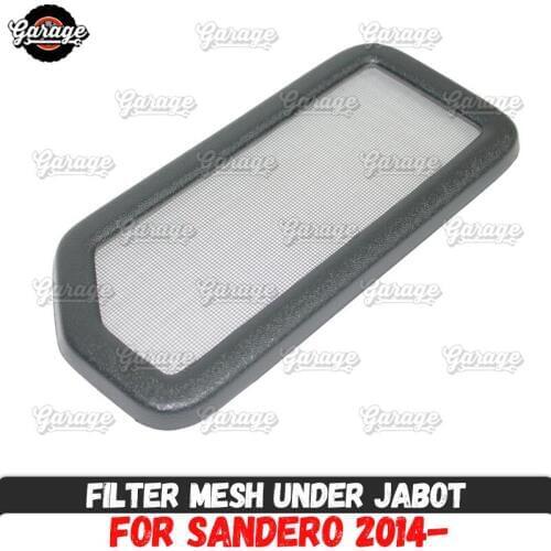 Filter mesh for Renault Sandero 2014- under jabot ABS plastic accessories guard function cover protective pad car styling tuning