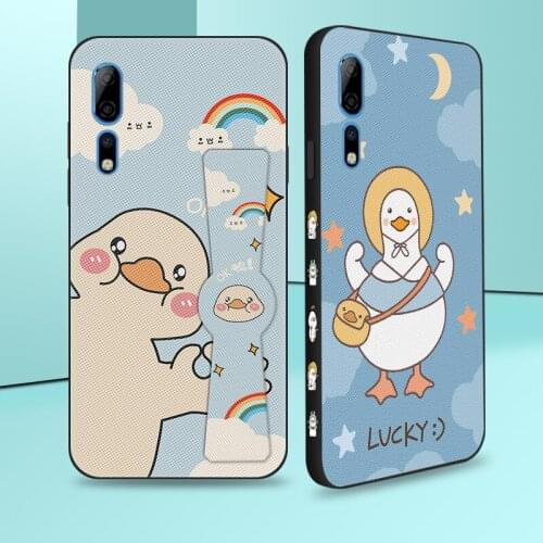 Folding Magnetic Car Holder Phone Stand Silicone Case For ZTE Axon 10 Pro A2020 Back Cover For Nubia Play Red Magic 6 Pro 5G