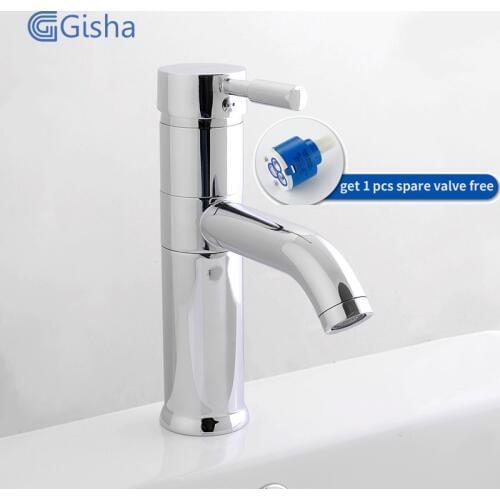Gisha Bathroom Basin Faucet Vessel Sink Brass Body Water Tap bath sink cold and hot Mixer taps faucets Chrome Finish Tap G1030