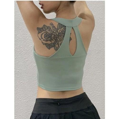 Women Yoga Bra Fitness Top Vest Shockproof Back Hollow Soft Elastic Sport Bra With Pad Running Yoga Vest Underwear Sports Bra