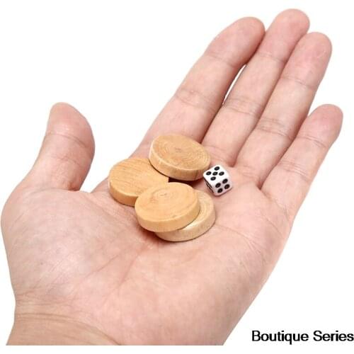 32Pcs Draughts/Checkers/Backgammon Chess Piece for Kids Board Game Learning