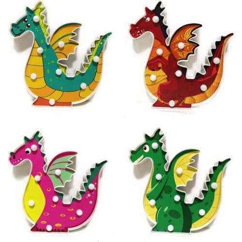 3D Night Light Alpaca Dragon Wall Lamps For Kids Rooms Party Decorative Light LED Night Light Lamp Christmas Decor