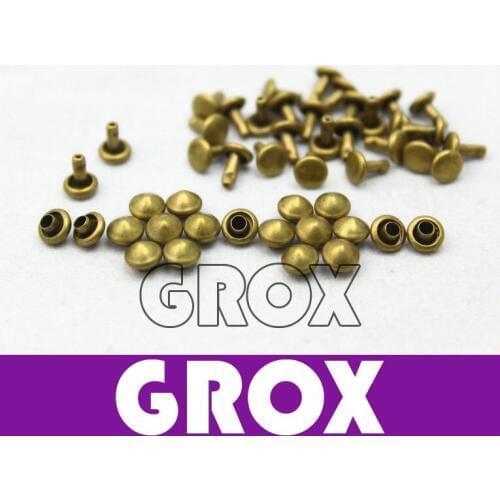 5*5mm Antique Brass Bronze Conical Rapid Rivet Studs Punk Rock Rivets Nailheads Spike Free Shipping Wholesale High Quality