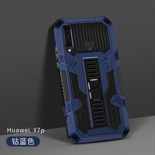 Kickstand Armor Shockproof Phone Case For Huawei Y7P Y8P Y6P Y5P Soft Silicone Hard PC Protective Back Cover Coque Fundas