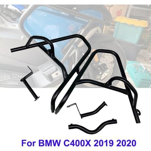 For BMW C400X 2019 2020 Motorcycle Accessories Engine Crash Bars Engine Guard Motor Fence Bumper Front Side Protector