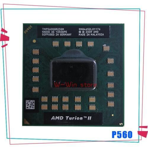 AMD Turion II Dual-Core Mobile P560 2.5 GHz Dual-Core Dual-Thread CPU Processor TMP560SGR23GM Socket S13GG Socket S1