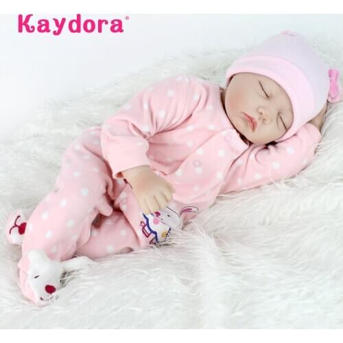55 cm Bebes reborn Baby Dolls toys for children Lifelike Reborn Doll Soft Silicone boneca Christmas Gift lol girls Kaydora