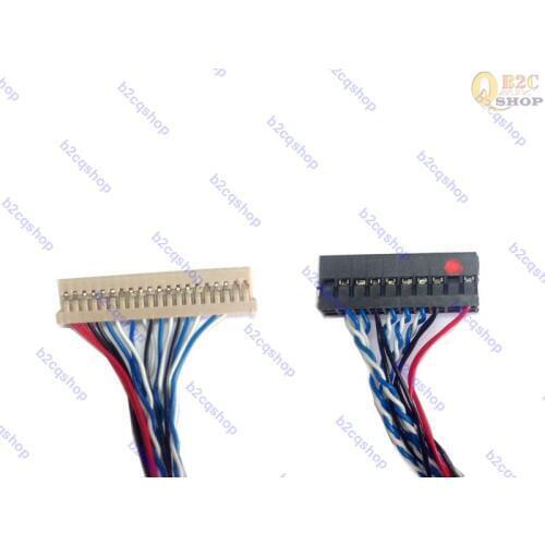 LVDS CABLE DF14-20P signal 1ch 8bit for 12inch~15inch LCD panel controller board