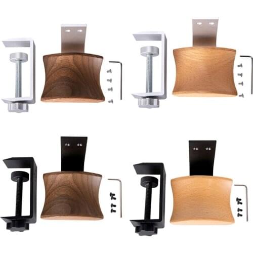 Classic Solid Wood Headphone Headset Stand Earphone Holder Hanger Headset Display for All Headphone Size