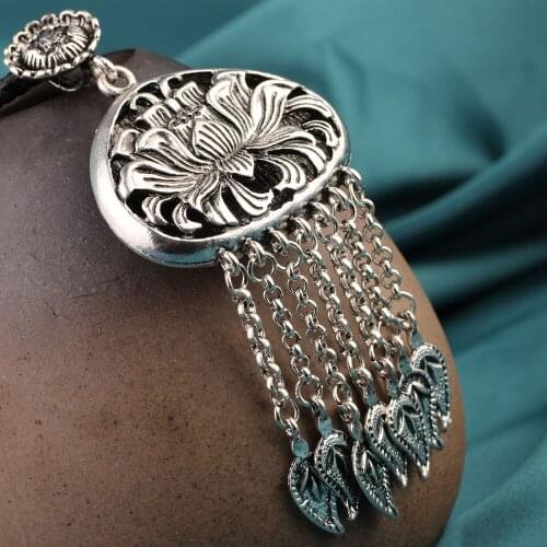 Fashion ethnic Long flower Chokers necklace vintage jewelry ,pendants Necklace,jewelry for womens