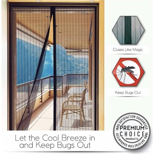 Summer Anti Mosquito Insect Fly Bug Curtains Net Hands-free Magic Automatic Closing Door Screen Mesh Encryption Kitchen Curtains