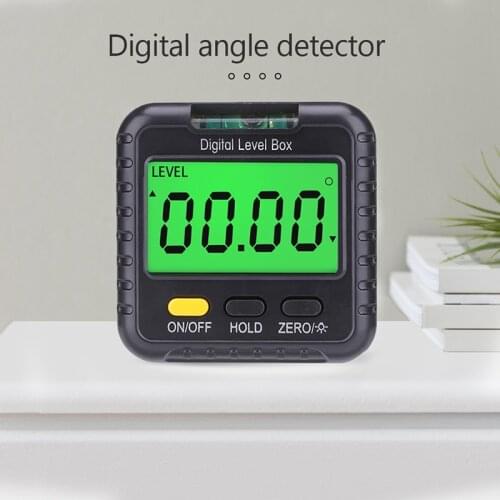 TOP Multifunctional 360 Degree Mini LCD Digital Protractor Inclinometer Electronic Level Box Magnetic Base Measuring Tools