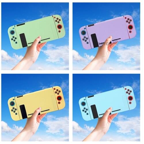13 Colors TPU Soft Protective Case Shell for Nintendo Switch Game Console Split Pink Shell Cover for Switch Accessories
