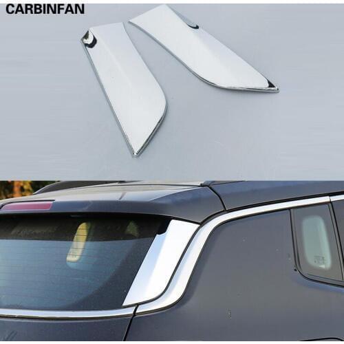 ABS Chrome Car Exterior Rear Tail Window Stickers Back Windshield Side Trim Cover Sticker for Jeep Compass 2017 2018