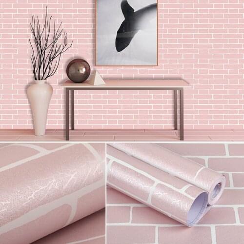 Brick grain college students dormitory waterproof self-adhesive wallpaper wallpaper bedroom living room background wall brick