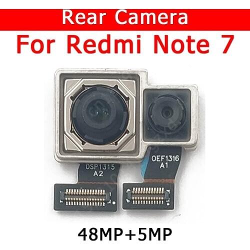 Original Rear Camera For Xiaomi Redmi Note 7 Note7 Back Main Big Camera Module Flex Cable Replacement Spare Parts