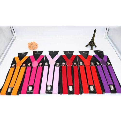 Adjustable Elasticated Adult Suspender Straps Y Shape Clip-on Mens Suspenders 3 Clip Pants Braces Women Belt Straps Suspenders