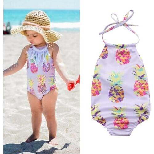 Girls One Piece Swimsuit 2020 Newborn Baby Girl Swimsuit Swimwear Bodysuit Bathing Suit Baby Girl Beach Wear One-piece Clothing