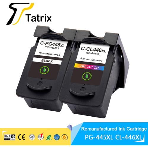Tatrix PG-445XL PG 445 PG-445 PG445 CL446 CL 446 Compatible Ink Cartridge For Canon Pixma IP2840 MX494 MG2440 2540 2940 Printer