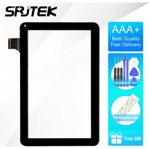 SRJTEK 10.1" Touch For RS-CQ1000-V3.0 BLX Tablet PC Touch Screen Panel Digitizer Glass Sensor Repair Replacement Parts Black