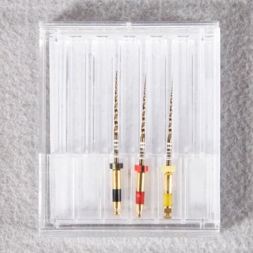 Dental Endodontic Reciprocating Files TF3 Gold 25 mm Assorted No.20/25/40 C/N Mixed 3 Per Package