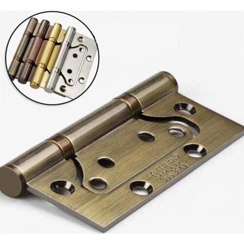 Thicken Stainless Steel 4 Inch Hinge Household Cabinet Door Connector Wine Cabinet Silent Hinges Furniture Hardware Supplies