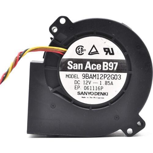 9BAM12P2G03 12V 1.85A 9CM Turbine Cooling Fan PWM Intelligent Control Speed 6months Warranty