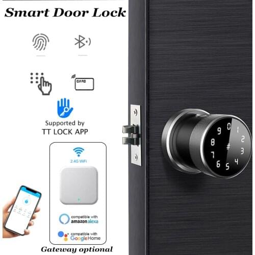 Tuya Bluetooth Lock Smart Home Lock Fingerprint Door Lock Key Entry Passage mode Office Privacy LOck Digital Lock