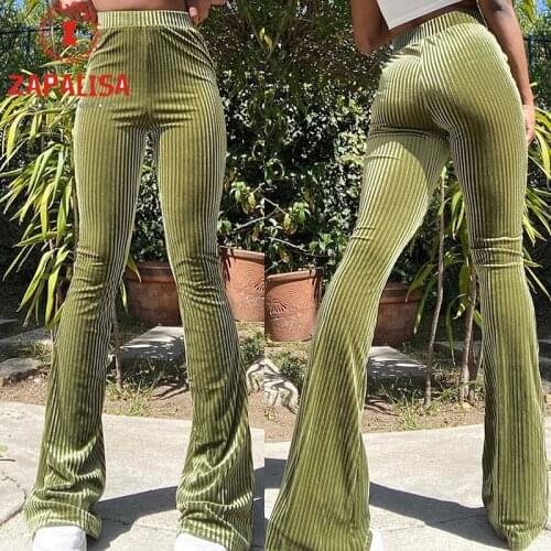 ZAPALISA Women's Velvet Trousers
