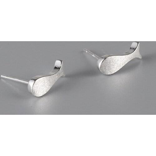 Cute Fish Animal Stud Earrings for Women 925 Sterling Silver Jewelry INS Birthday Gifts Female Accessories Mujer Bijoux SE226