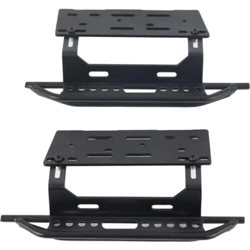 1 Pair Of RC Side Pedals For SCX10 1/10 RC Crawler Accessories Black