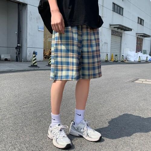 2021 Brand Fashion Hip Hop Shorts lattice Compression Streetwear Hip Hop Basketball Shorts Male Sports Fitness Mens Shorts Pant